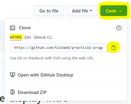 Github Clone Copy Url